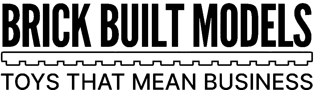 Brick Built Models logo design and slogan in black